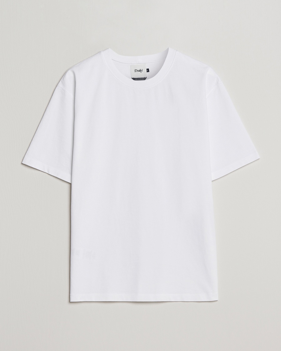 Drake's Short Sleeve Hiking T-Shirt White – Vit