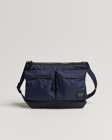Herr | Axelremsväskor | Porter-Yoshida & Co. | Force Small Shoulder Bag Navy Blue