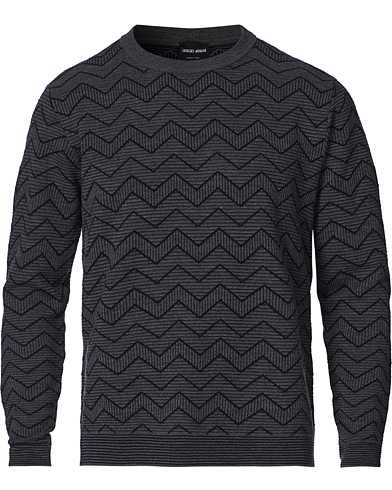  |  Virgin Wool Chevron Sweater Navy