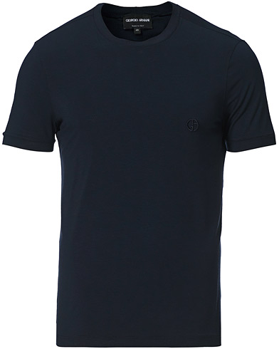 Herr |  | Giorgio Armani | Embroidered Logo T-Shirt Navy