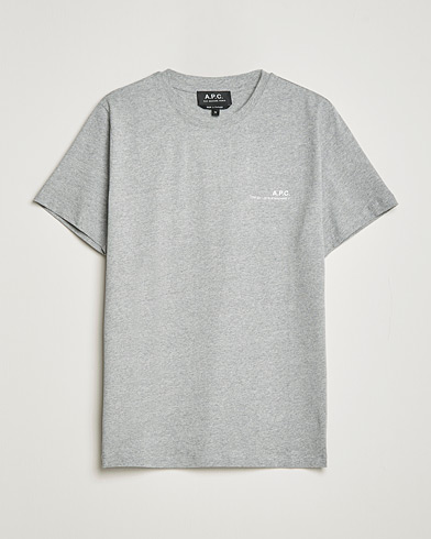 Herr | T-Shirts | A.P.C. | Item Short Sleeve T-Shirt Heather Grey