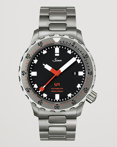 Herr | Stållänk | Sinn | U1 Diving Watch 44mm Black