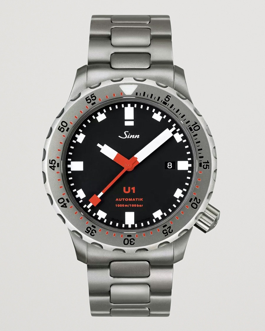 Sinn U1 Diving Watch 44mm Black – Svart