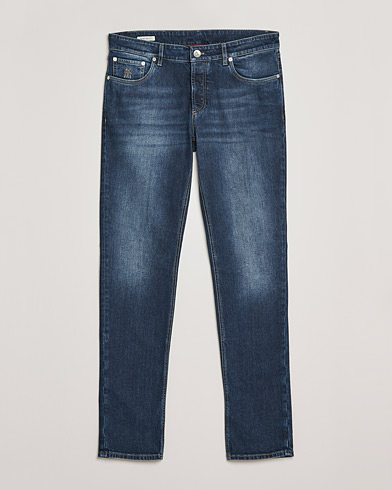 Herr | Jeans | Brunello Cucinelli | Slim Fit Jeans Dark Blue Wash