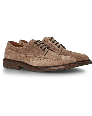 Brogues |  Longwing Brogue Taupe Suede