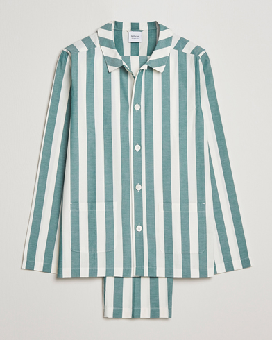Herr | Loungewear | Nufferton | Uno Striped Pyjama Set Green/White