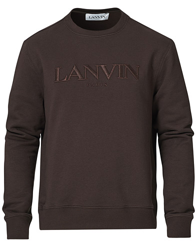  |  Embroidered Logo Sweatshirt Dark Brown