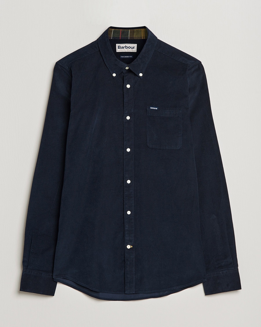 Herr | | Barbour Lifestyle | Ramsey Corduroy Shirt Navy