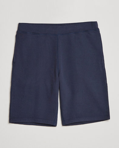 Herr | Loungewear | Sunspel | Loopback Shorts Navy