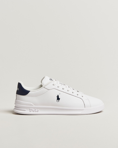 Polo Ralph Lauren Heritage Court Sneakers White/Newport Navy – Blå