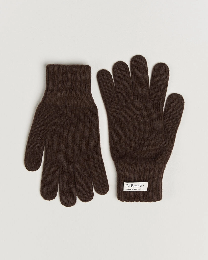 Le Bonnet Merino Wool Gloves Gingerbread – Brun