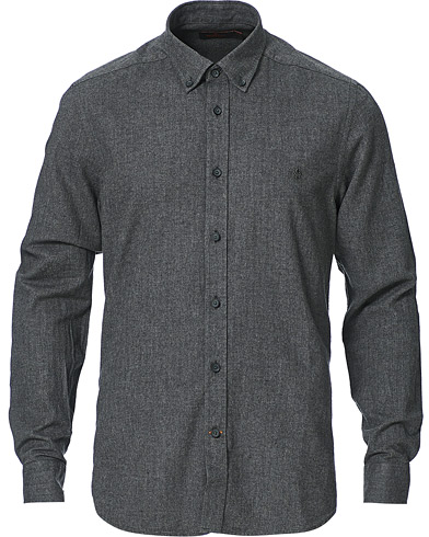 Flanellskjortor |  Watts Flannel Button Down Shirt Grey