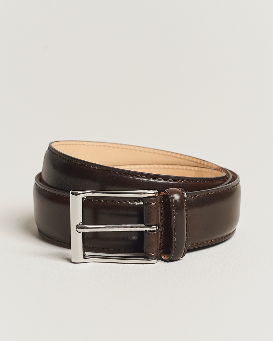 Crockett & Jones Belt 3.2 cm Dark Brown Cordovan – Brun