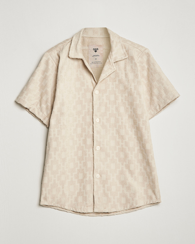Herr | Kortärmade skjortor | OAS | Machu Terry Short Sleeve Shirt Beige