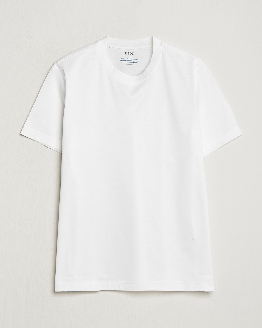 Eton Filo Di Scozia Cotton T-Shirt White – Vit