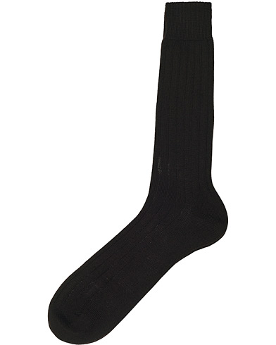 Herr |  | Bresciani | Wool/Nylon Heavy Ribbed Socks Brown