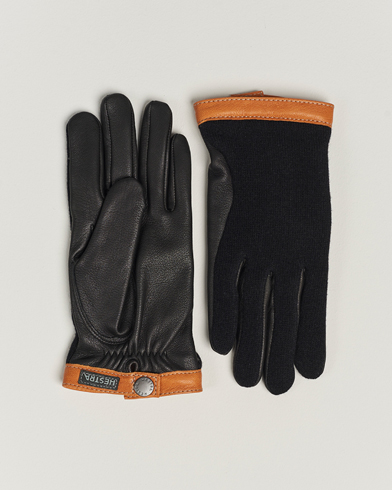 Herr | Handskar | Hestra | Deerskin Wool Tricot Glove BlackBlack