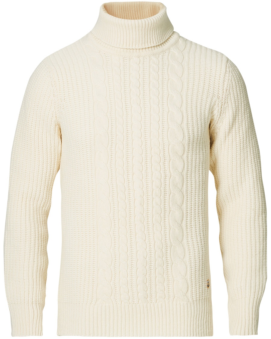  Cable Knit Turtleneck Nature