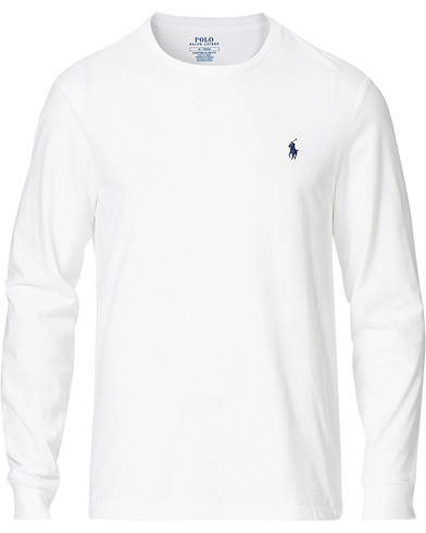 Långärmade t-shirts |  Custom Slim Fit Long Sleeve Tee White