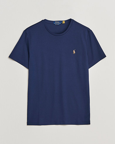 Herr | T-Shirts | Polo Ralph Lauren | Luxury Pima Cotton Crew Neck Tee French Navy
