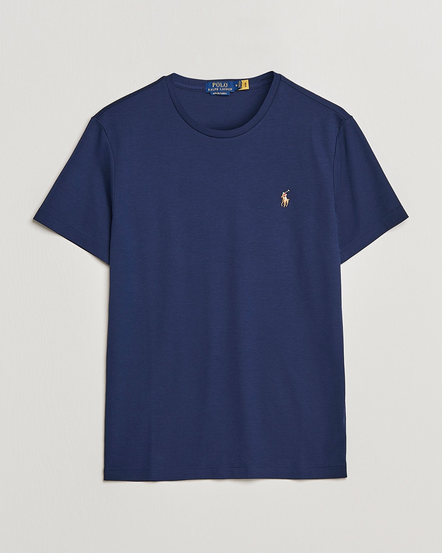 Herr | World of Ralph Lauren | Polo Ralph Lauren | Luxury Pima Cotton Crew Neck T-Shirt Refined Navy