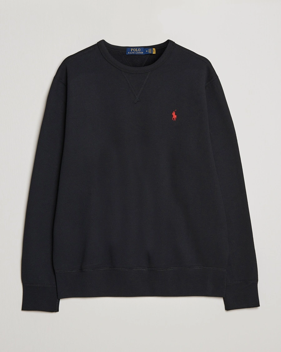 Polo Ralph Lauren Crew Neck Sweatshirt Polo Black – Svart