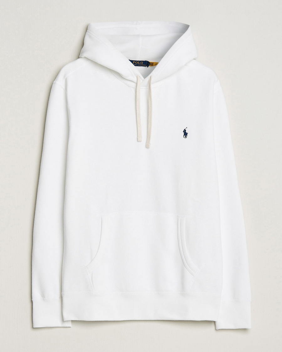 Polo Ralph Lauren RL Fleece Hoodie White – Vit