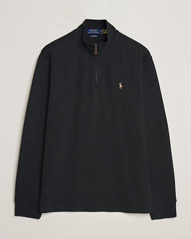 Herr | Preppy Authentic | Polo Ralph Lauren | Double Knit Jaquard Half Zip Sweater Black