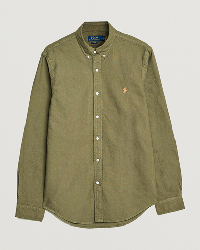Herr | Oxfordskjortor | Polo Ralph Lauren | Slim Fit Garment Dyed Oxford Defender Green