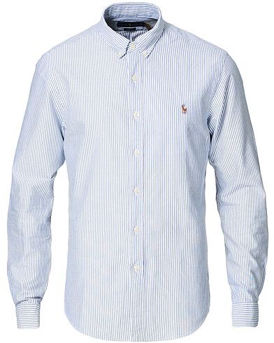 Casual |  Slim Fit Striped Oxford Shirt Blue/White