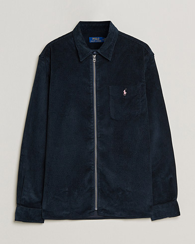 Herr | Skjortjackor | Polo Ralph Lauren | Corduroy Full Zip Overshirt Navy