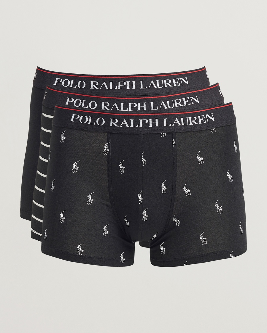 Polo Ralph Lauren 3-Pack Trunk Black/Stripe/Pony – Flerfärgad