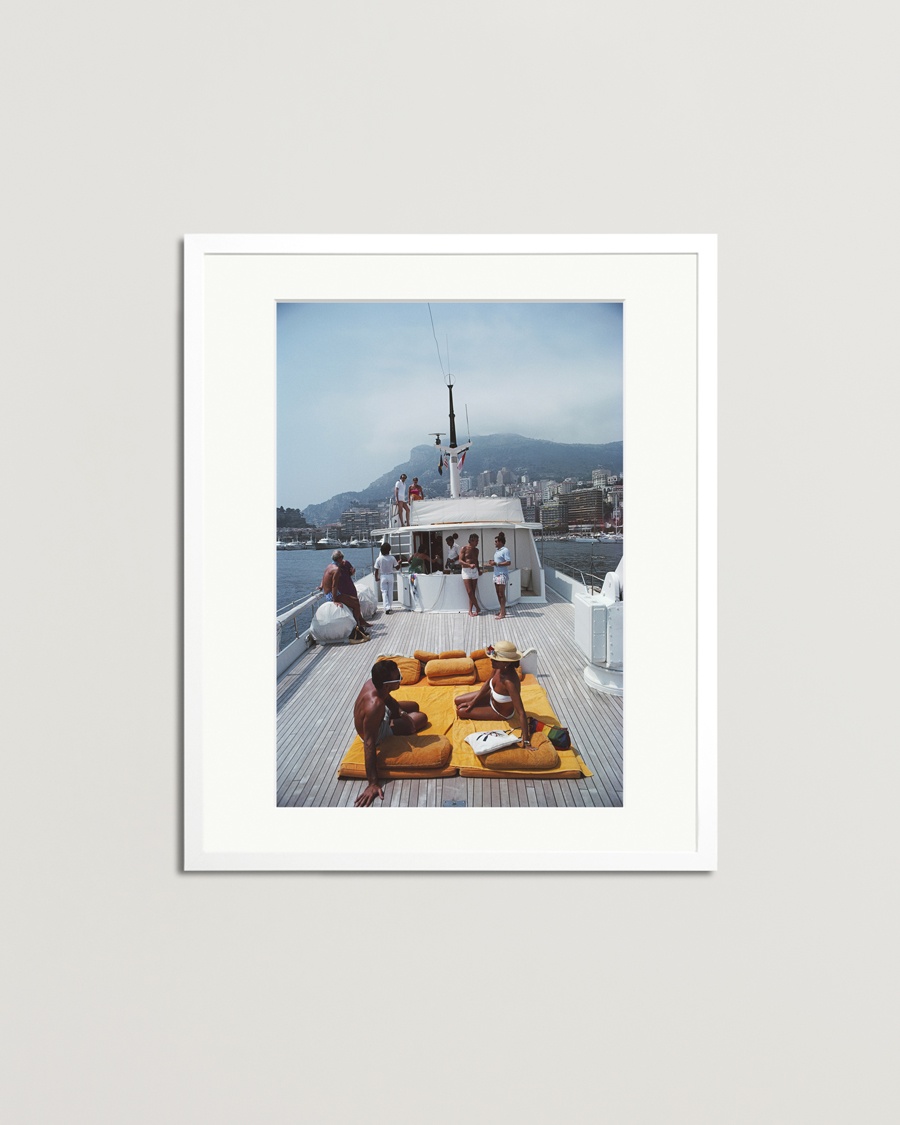 Sonic Editions Framed Slim Aarons Scottis Yacht