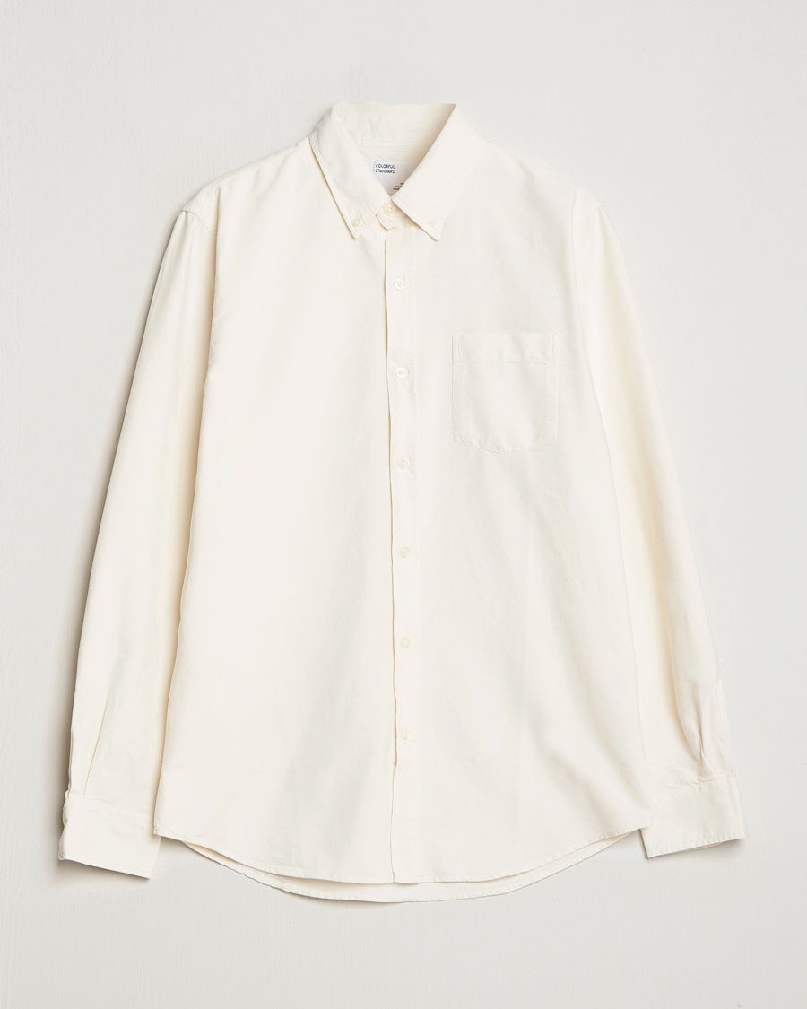 Herr | | Colorful Standard | Classic Organic Oxford Button Down Shirt Ivory White