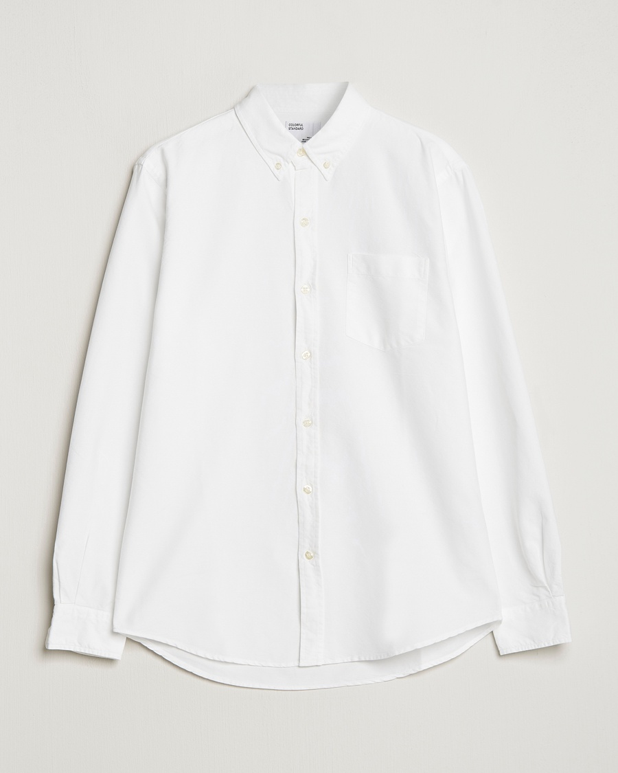 Colorful Standard Classic Organic Oxford Button Down Shirt White – Vit