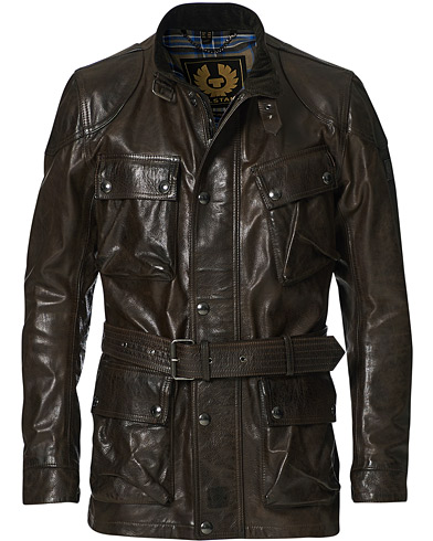 Skinnjackor |  Trailmaster Panther 2.0 Leather Jacket Black/Brown