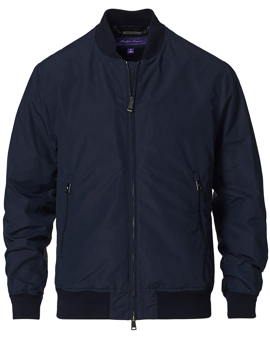 Ralph Lauren Purple Label Drayton Lined Bomber Jacket Chairman Navy