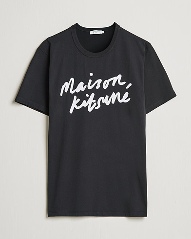 Herr | T-Shirts | Maison Kitsuné | Handwriting Tee Black