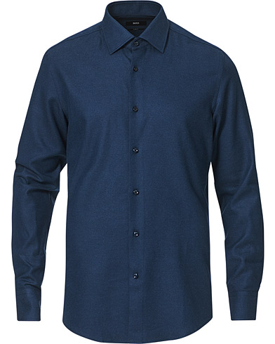 Flanellskjortor |  Hank Light Flannel Shirt Dark Blue
