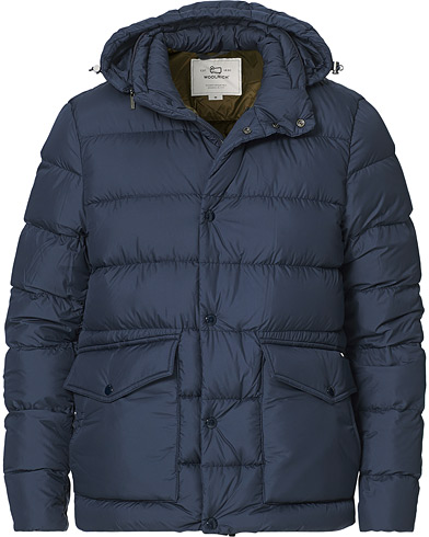 Dunjackor |  Sierra Hooded Puffer Jacket Melton Blue