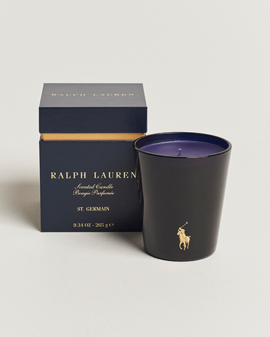 Herr |  | Ralph Lauren Home | St Germain Single Wick Candle Navy/Gold