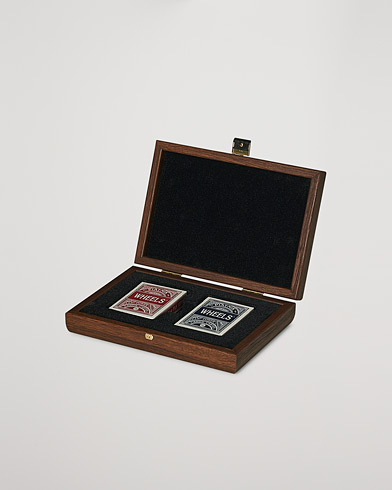 Herr | Gåvor | Manopoulos | Wooden Card Case Dark Brown