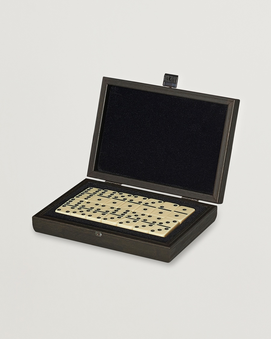 Manopoulos Wooden Domino Case Black – Svart