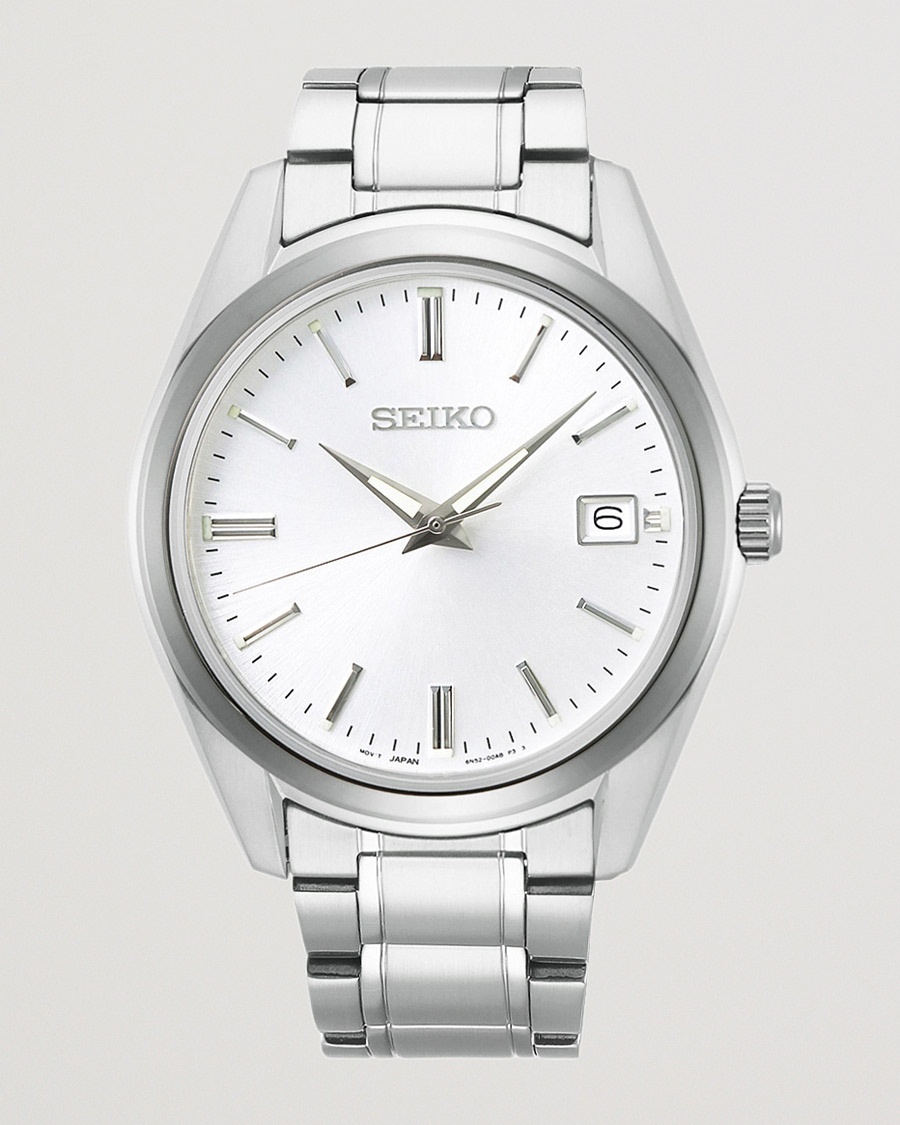 Seiko Sapphire 40mm Steel Silver Dial – Silver