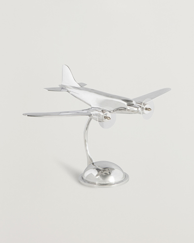 Herr | Dekoration | Authentic Models | Desktop DC-3 Airplane Silver