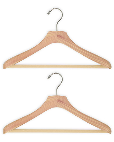 Klädvård |  2-Pack Cedar Wood Suit Hanger