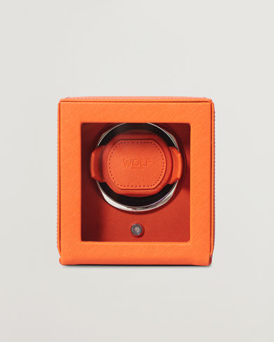 Klock- & smyckesetuin |  Cub Single Winder With Cover Orange