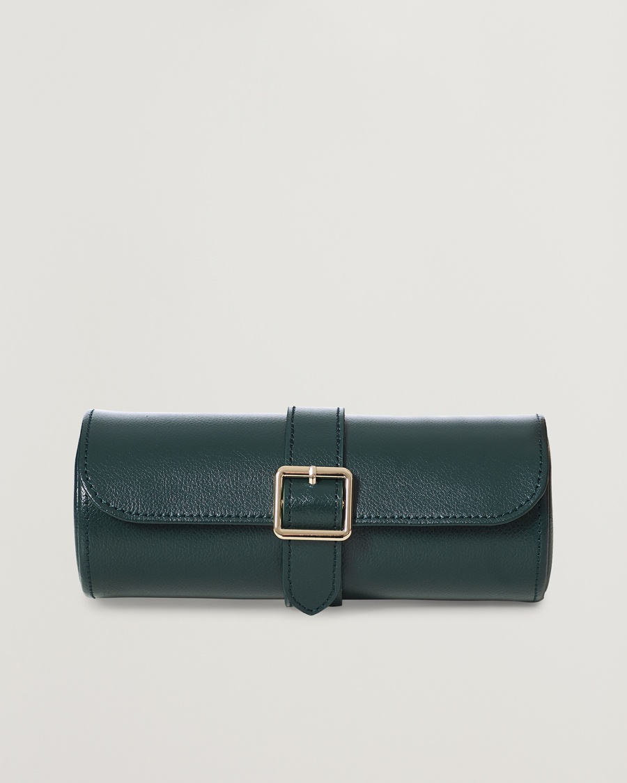 Herr | | WOLF | British Racing Green Triple Watch Roll