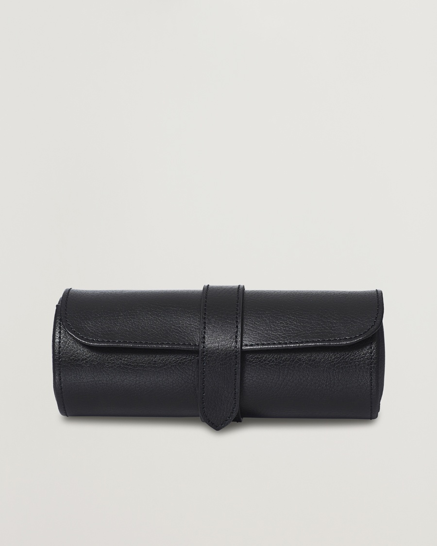 WOLF Blake Triple Watch Roll Black/Purple – Svart