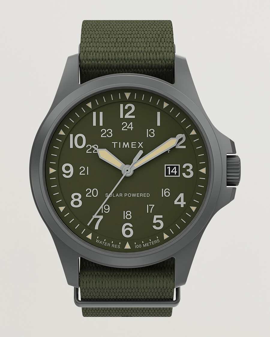 Timex Field Post Solar Watch 41mm Green Dial – Grön